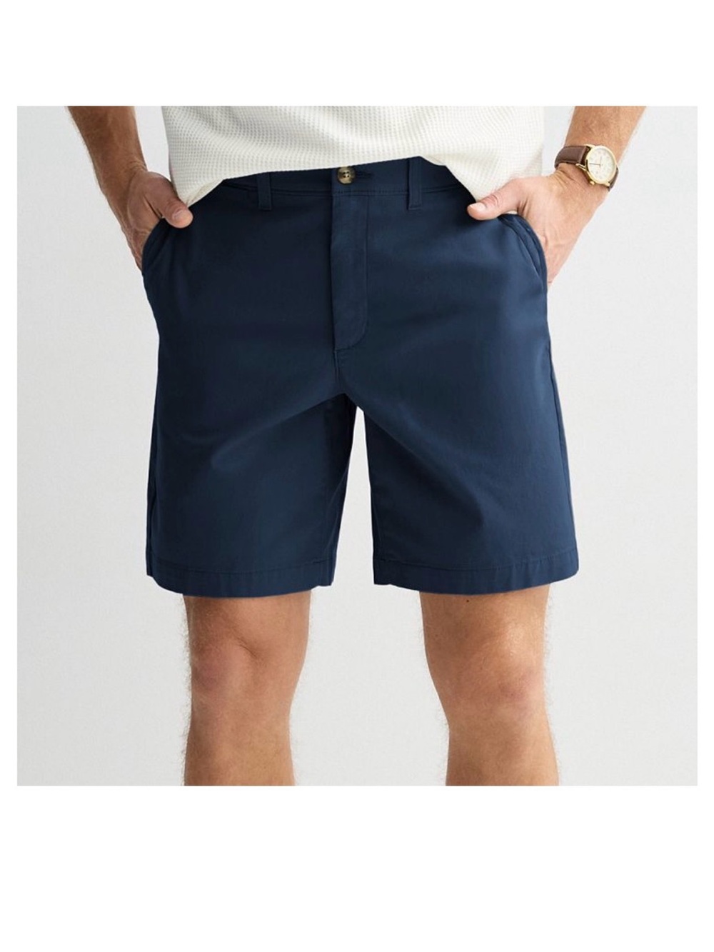 Sonoma Good For Life Men's Flex Wear 9” Flat Front  Navy Shorts - Waist 29